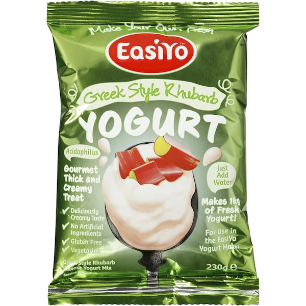 Easiyo Greek Style Rhubarb Yogurt Base 230g