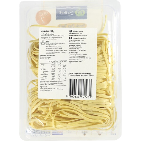 Woolworths Select Linguine  250g