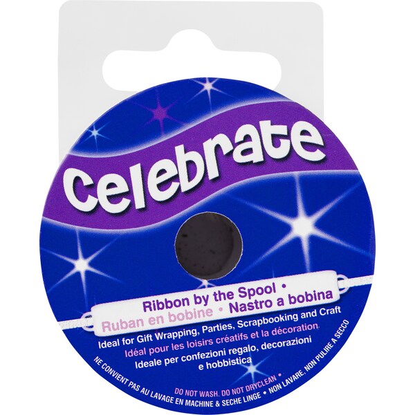 Celebrate Satin Ribbon 13mmx6m White Each