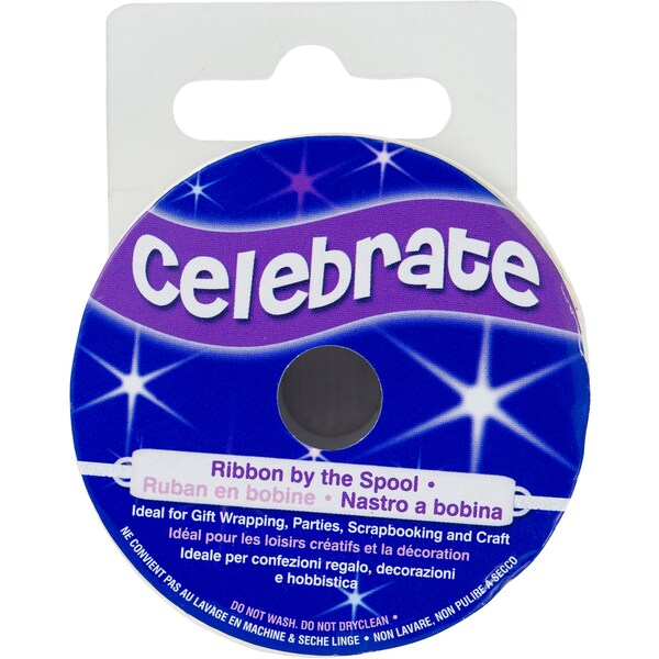 Celebrate Satin Ribbon 13mmx6m Ivory Each