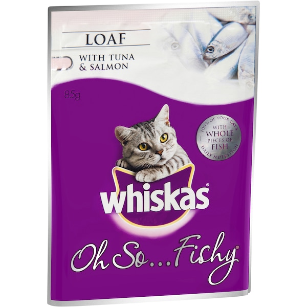 Whiskas Adult Cat Food Oh So Meaty With Tuna & Salmon 85g