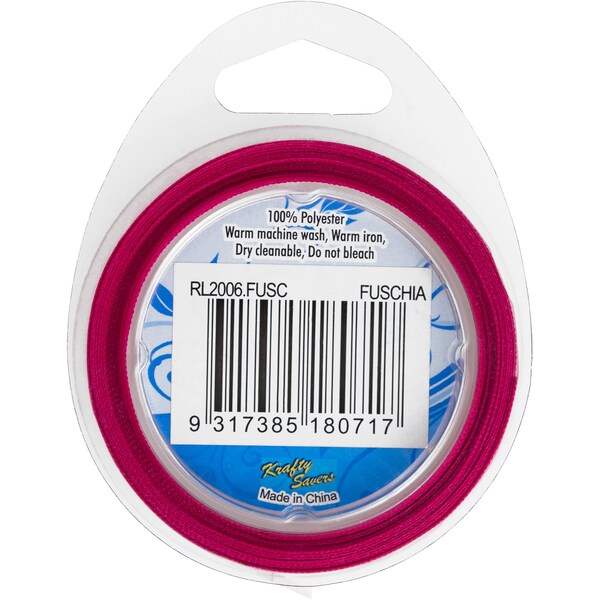 CRAFT RIBBON 6MMx4M FUCHSA EACH