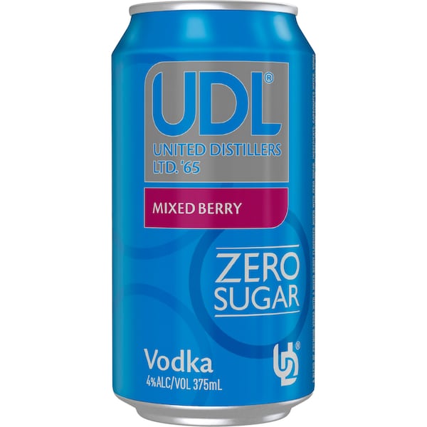 UDL Vodka Zero Mixed Berry 375mL
