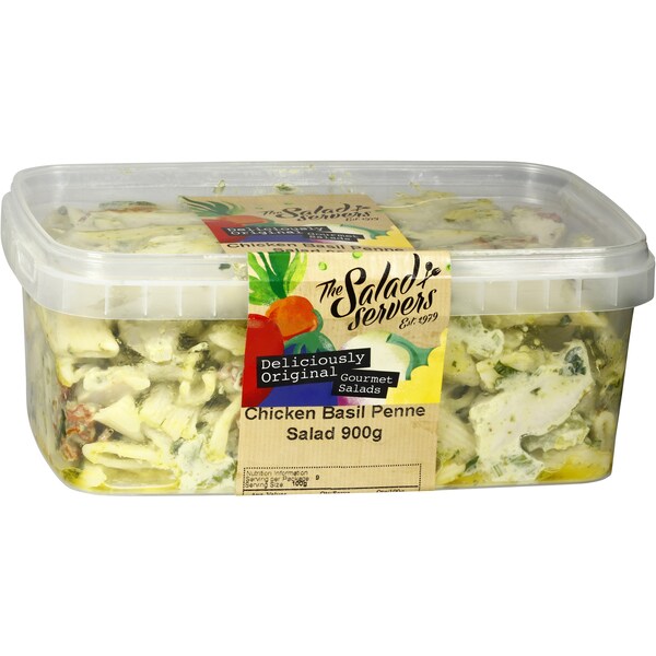 Salad Servers Pasta Basil Penne Salad 900G