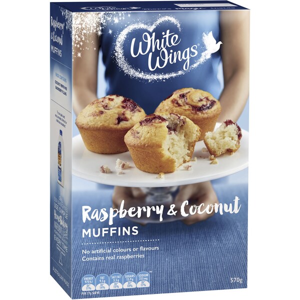 White Wings Muffin Mix Raspberry & Coconut 570g