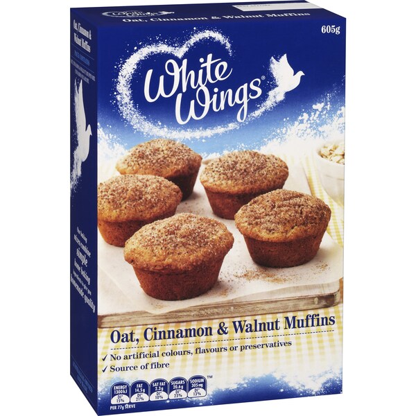 White Wings Muffin Mix Oat & Spice 605g
