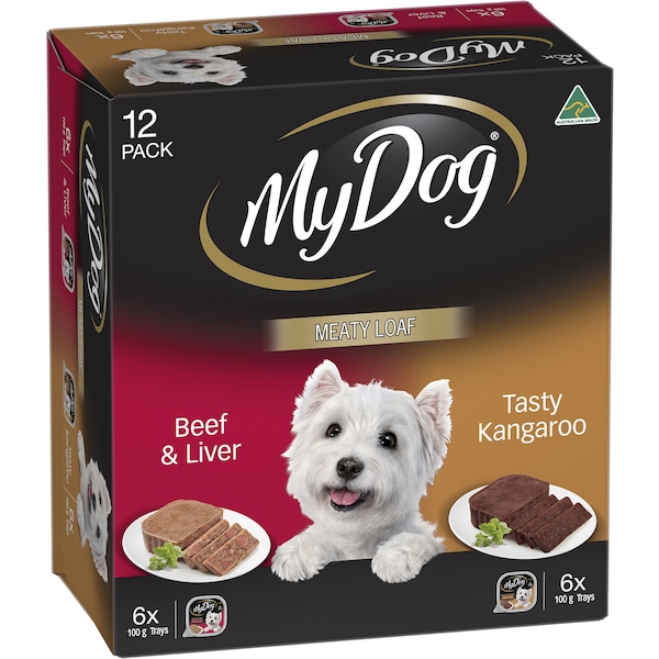 My Dog Adult Wet Dog Food Beef Liver & Kangaroo Trays 12x100g