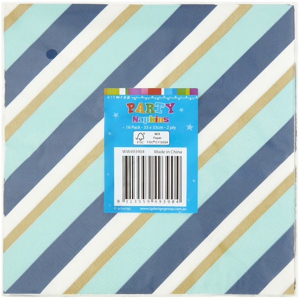 Artwrap New Years Eve Disposable Napkins 16 Pack