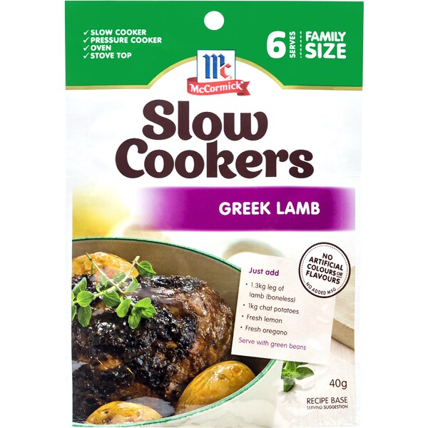 McCormicks Slow Cookers Greek Lamb 40g