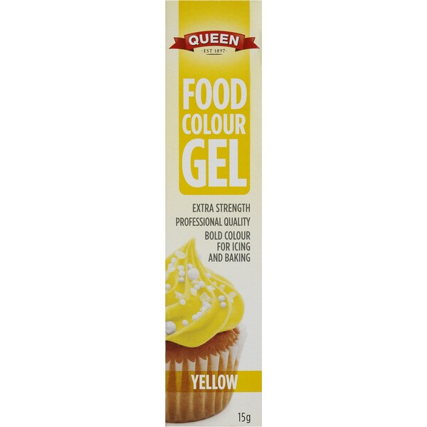 Queen Food Colouring Gel Yellow 15g