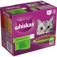 Whiskas 1+ Years Mixed Favourites In Gravy Wet Cat Food