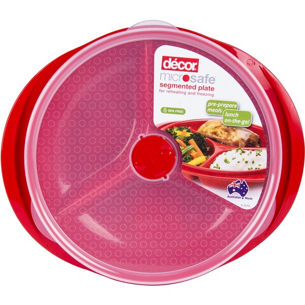 Decor Microsafe Segmented Plate Each