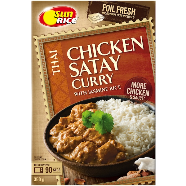 Sunrice Satay Chicken Curry & Rice 350g