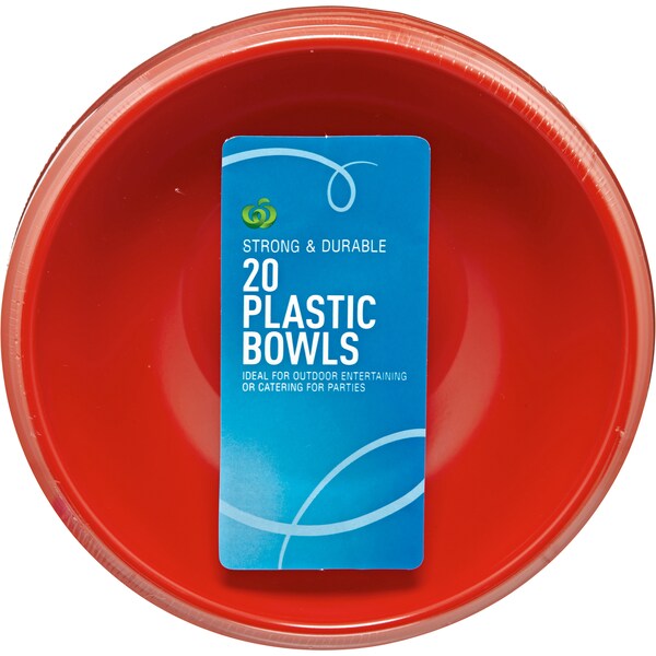 Woolworths Bowl Red 20 Pack