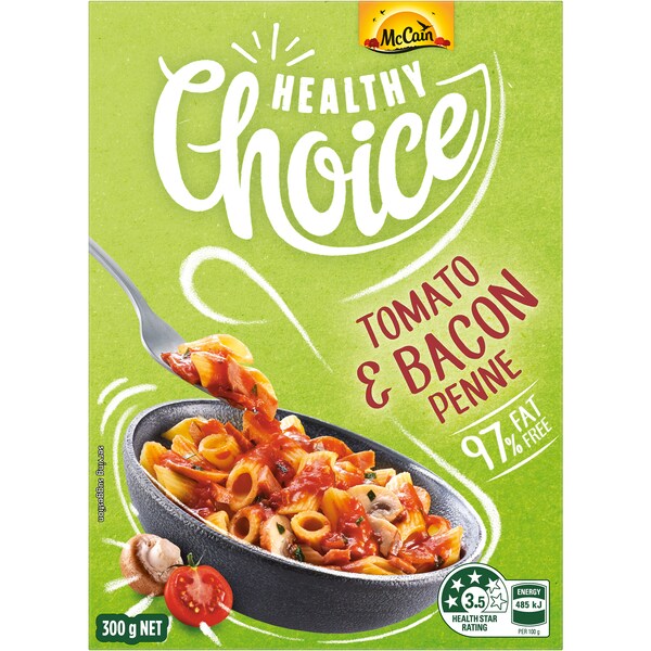 McCain Healthy Choice Penne Tomato Bacon Frozen Meal 280g