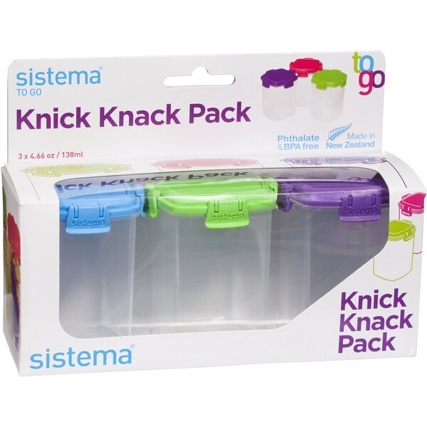 Sistema Plasticware Knick Knack Medium 3 Pack