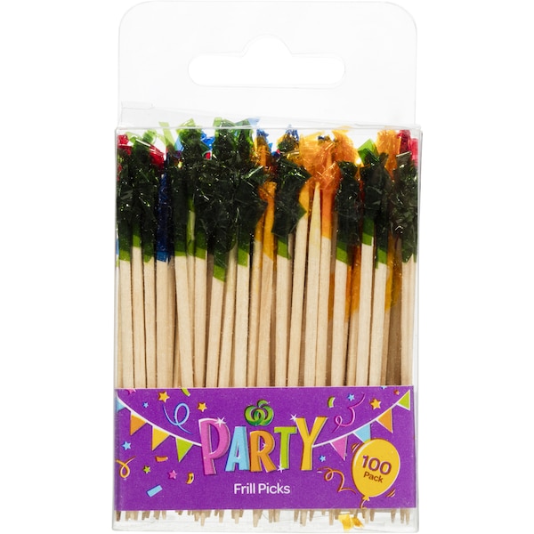 Woolworths Party Entertaining Frill Picks 100 Pack