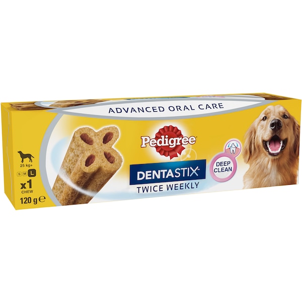 Pedigree Dentastix Twice Weekly Large Dental Dog Treat 120g
