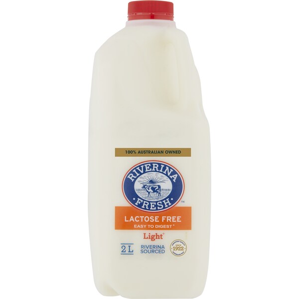 Riverina Fresh Lactose Free Light Milk 2l