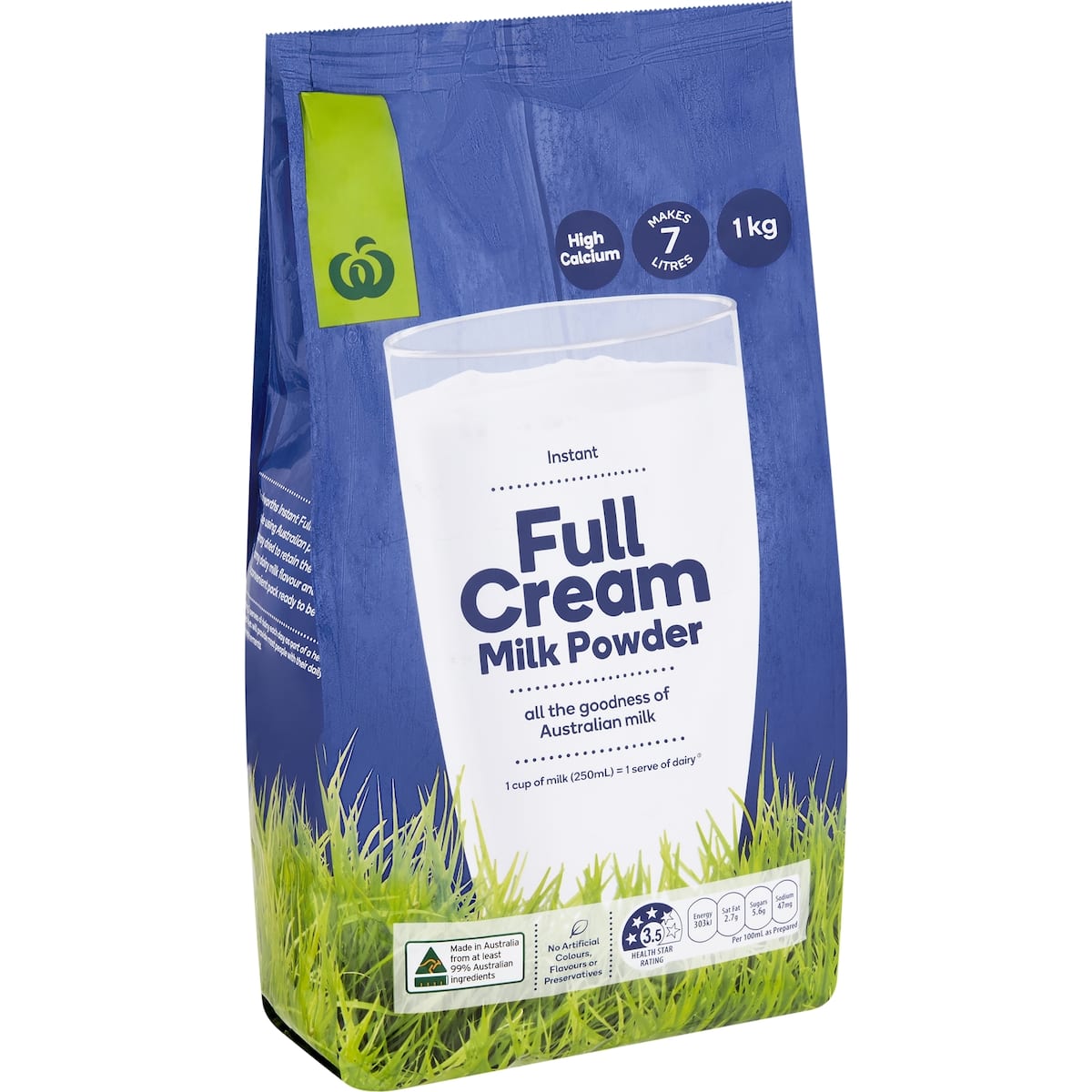 Woolworths Full Cream Milk Powder 1kg bunch
