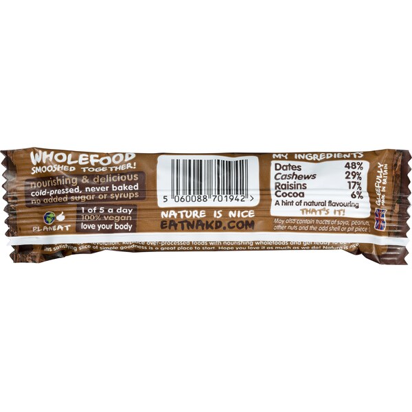 Nakd Gluten Free Bars Cocoa Delight 35g