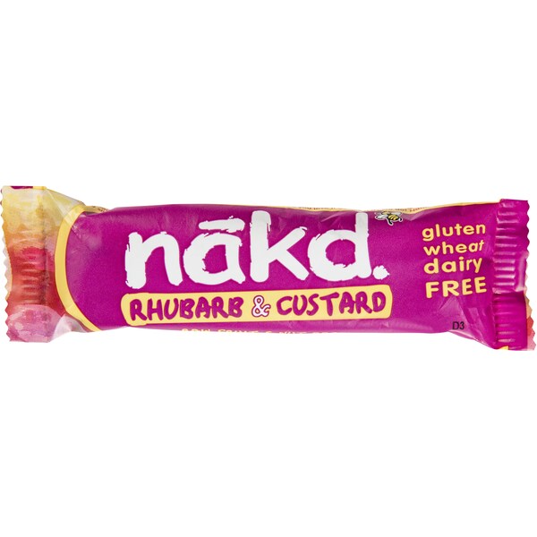 Nakd Rhubarb Custard Bar Gluten Free 35g
