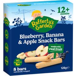 Rafferty's Garden Blueberry & Banana Snack Bars With Real Fruit 12+ Months 8 pack