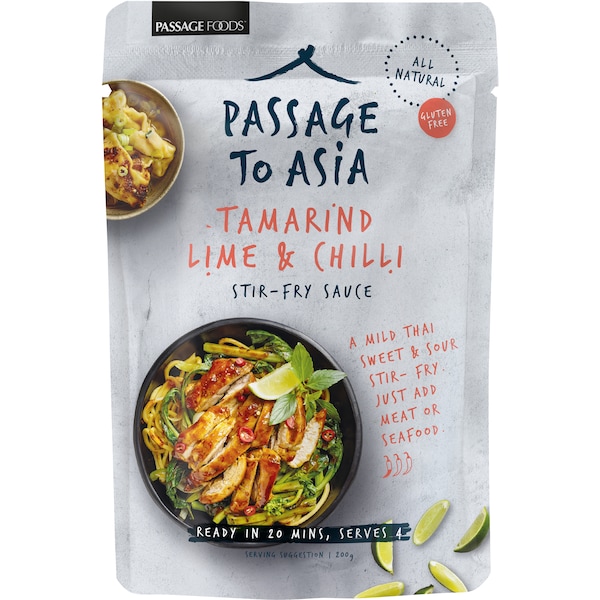Passage To Asia Thailand Sauce Tamarind Lime Chilli 200G