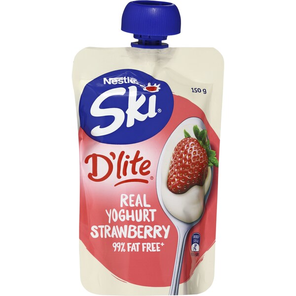 Ski d'Lite Squeezie Strawberry Yoghurt 150g