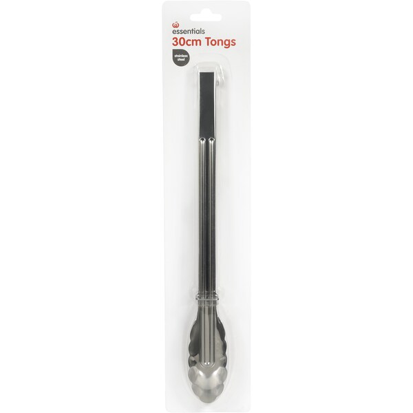 Woolworths Essentials Stainless Steel Tongs Each