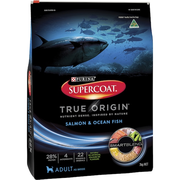 Supercoat Adult True Origin Salmon & Ocean Fish Dry Dog Food 7kg