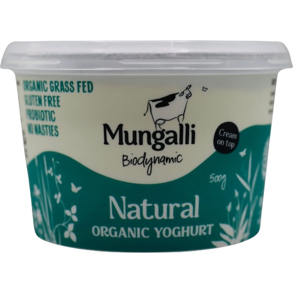 Mungalli Creek Organic Yoghurt Natural 500g