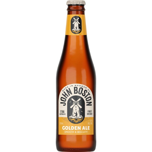 John Boston Golden Ale Bottle 330mL