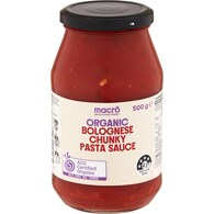 Macro Organic Pasta Sauce Chunky Bolognese
