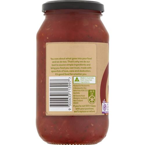 Macro Organic Pasta Sauce Chunky Bolognese 500g bunch