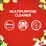 Ajax Cream Cleanser Lemon 375mL