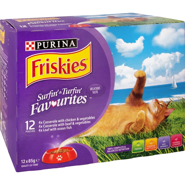 Purina Friskies Surfin' & Turfin' Favourites 12x85g
