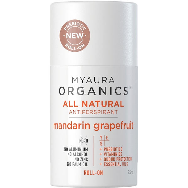 MyAura Antiperspirant Roll On Deodorant Mandarin Grapefruit 75ml