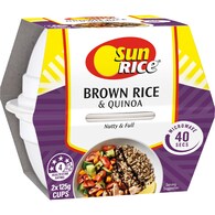 Sunrice Microwave Brown Rice & Quinoa Cups