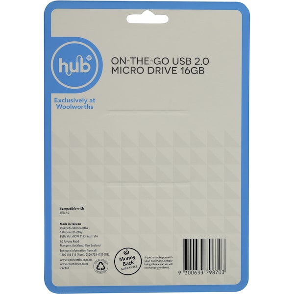 Hub It Cable Usb 2.0 Micro Drive 16gb Each