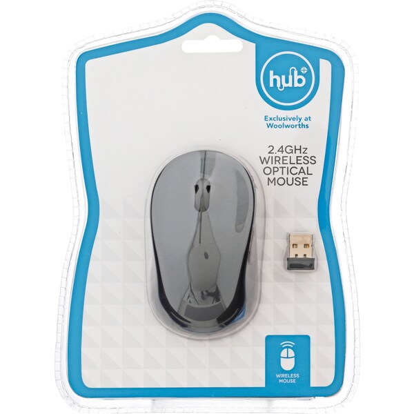 Hub Wireless Optical Mouse 2.4ghz Each