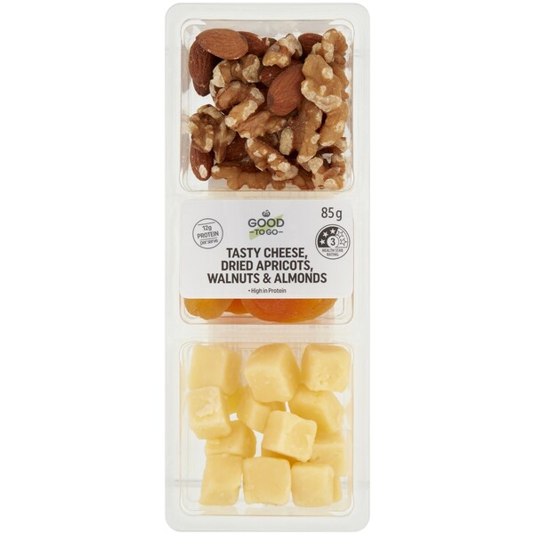 Good To Go Tasty Cheese With Dried Apricots Walnuts & Almonds 85g