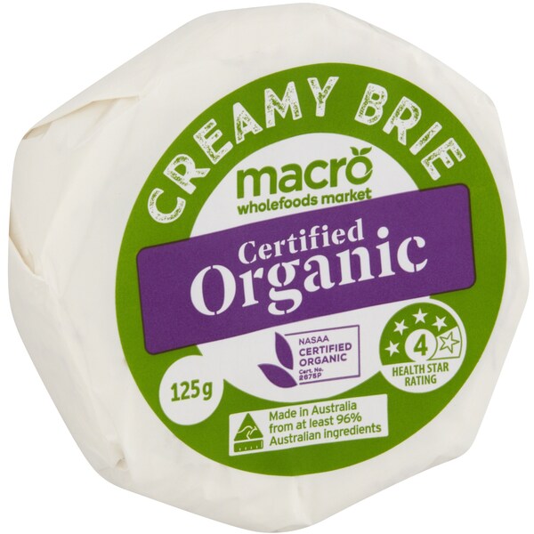 Macro Organic Creamy Brie 125g