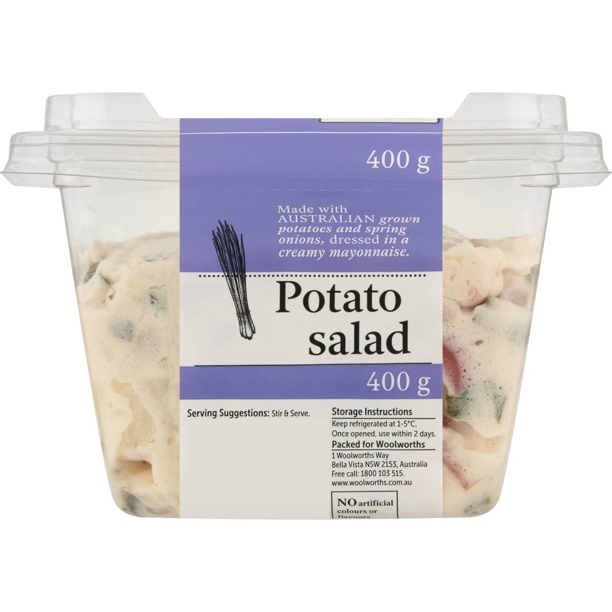 Woolworths Creamy Potato Salad 400g bunch
