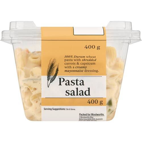 Woolworths Creamy Pasta Salad 400g bunch