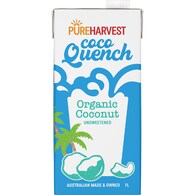 PureHarvest Organic Coco Quench Coconut Unsweetened Long Life Milk