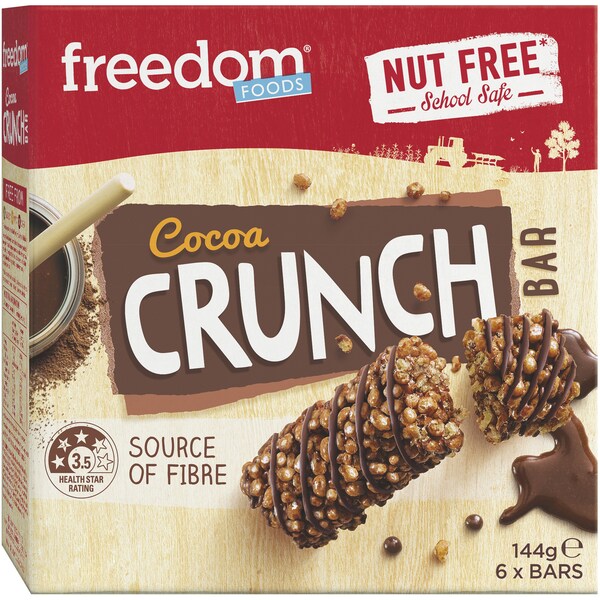 Freedom Foods Bar Cocoa Crunch 144g