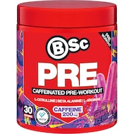 BSc PRE Caffeinated Pre-Workout Grape Ice Pop