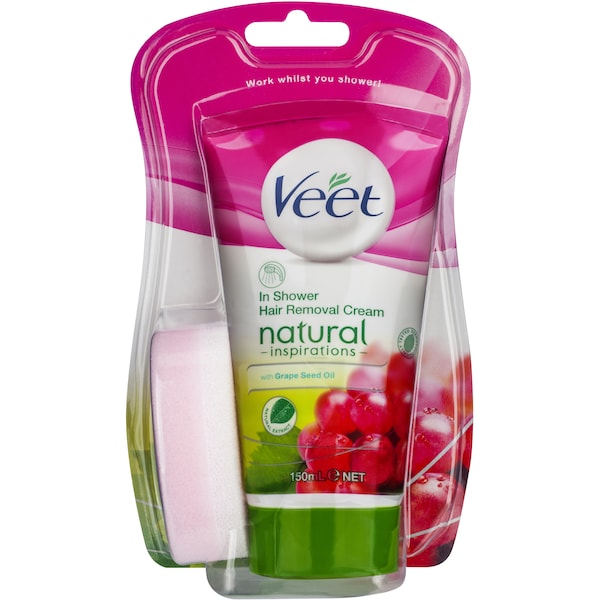 Veet Shower Wash Naturals Grape Seed Oil 150ml