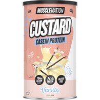 Muscle Nation Custard Casein Protein Powder Vanilla Flavour